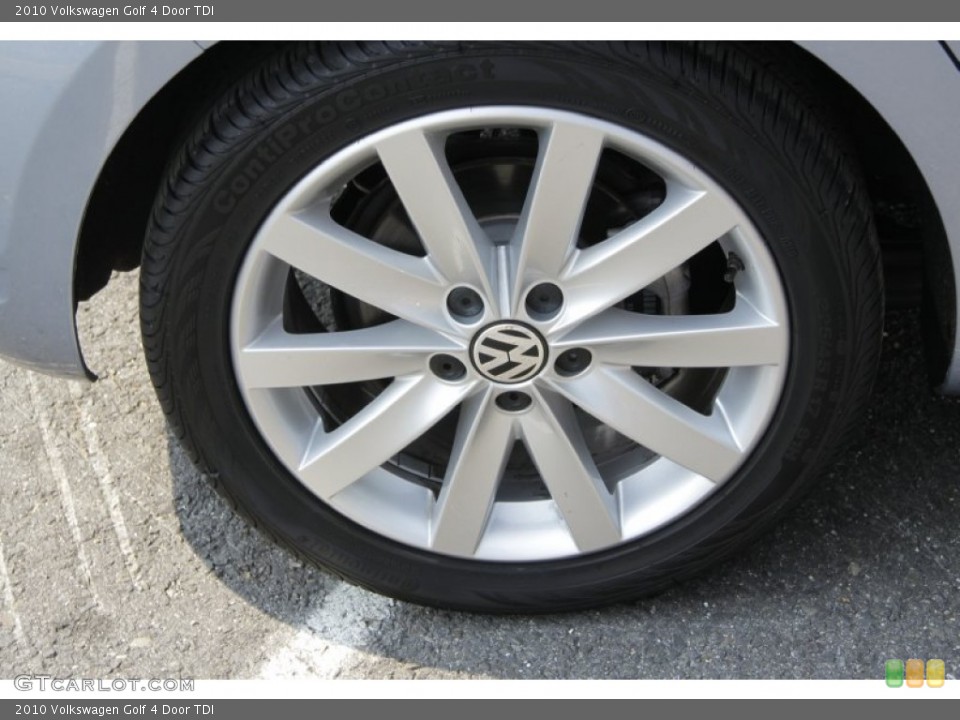 2010 Volkswagen Golf 4 Door TDI Wheel and Tire Photo #54194575
