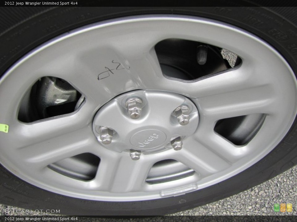 2012 Jeep Wrangler Unlimited Sport 4x4 Wheel and Tire Photo #54216527