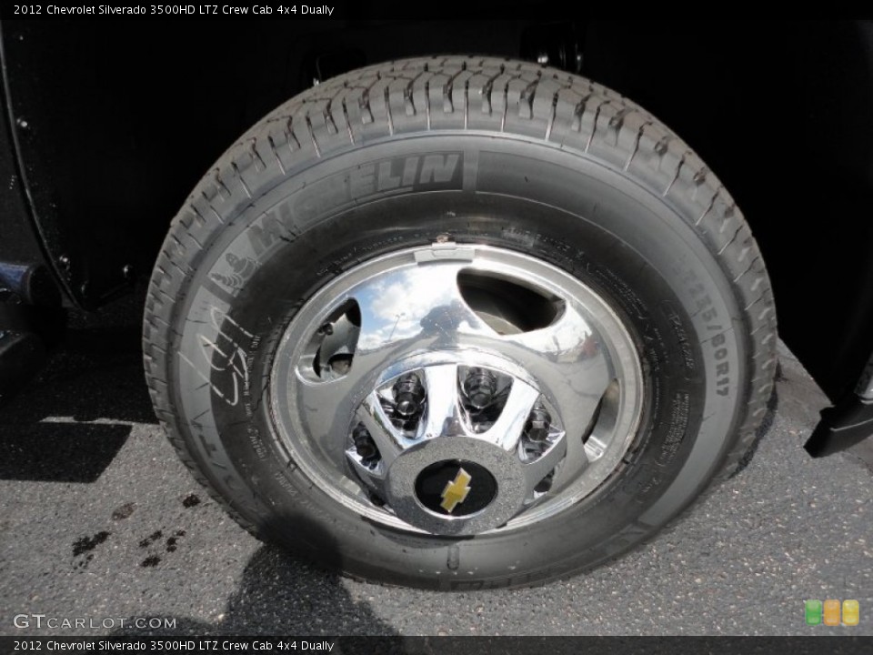 2012 Chevrolet Silverado 3500HD LTZ Crew Cab 4x4 Dually Wheel and Tire Photo #54223137