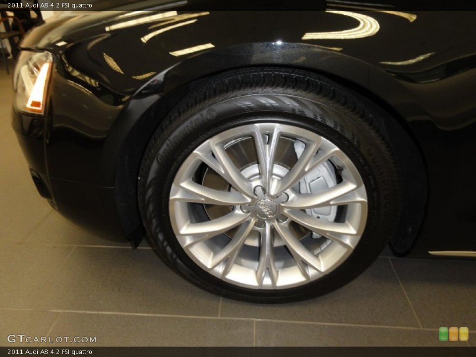 2011 Audi A8 4.2 FSI quattro Wheel and Tire Photo #54227715