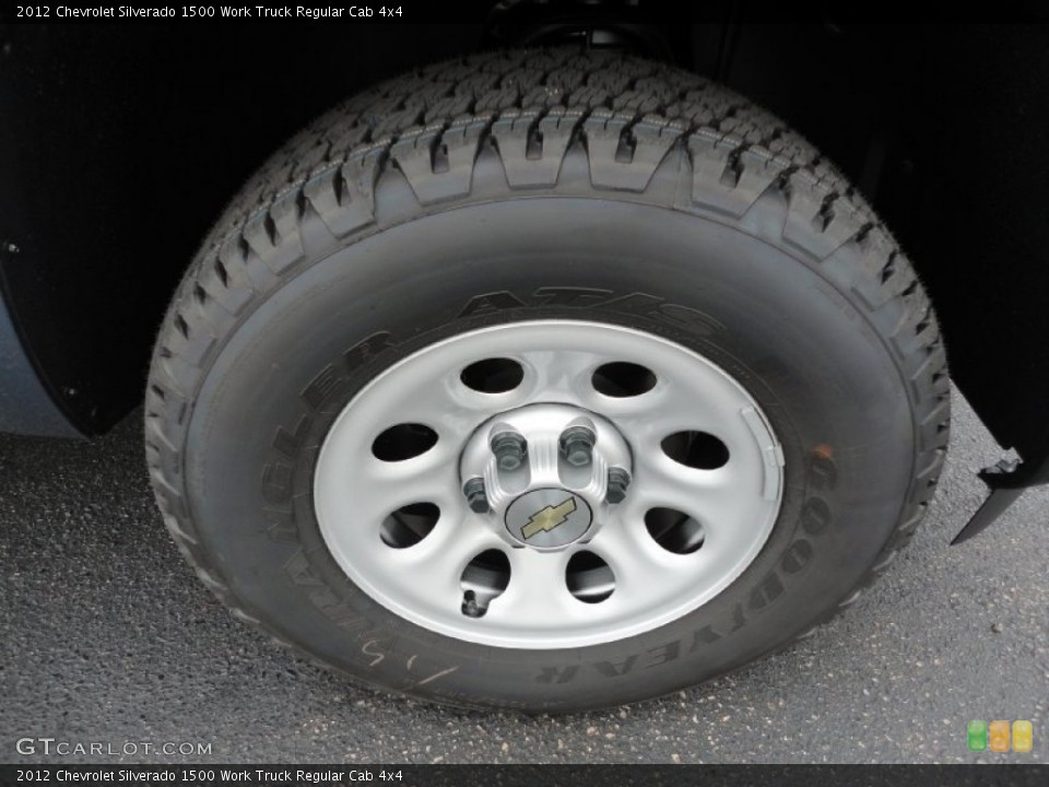 2012 Chevrolet Silverado 1500 Work Truck Regular Cab 4x4 Wheel and Tire Photo #54246477