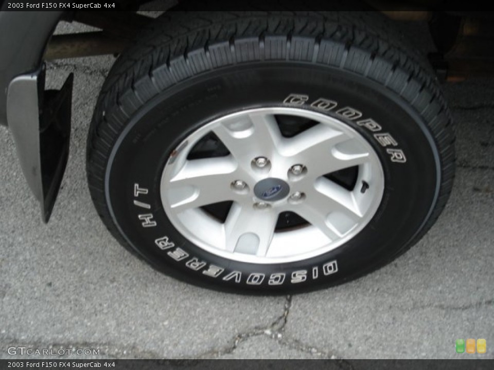 2003 Ford F150 FX4 SuperCab 4x4 Wheel and Tire Photo #54247941