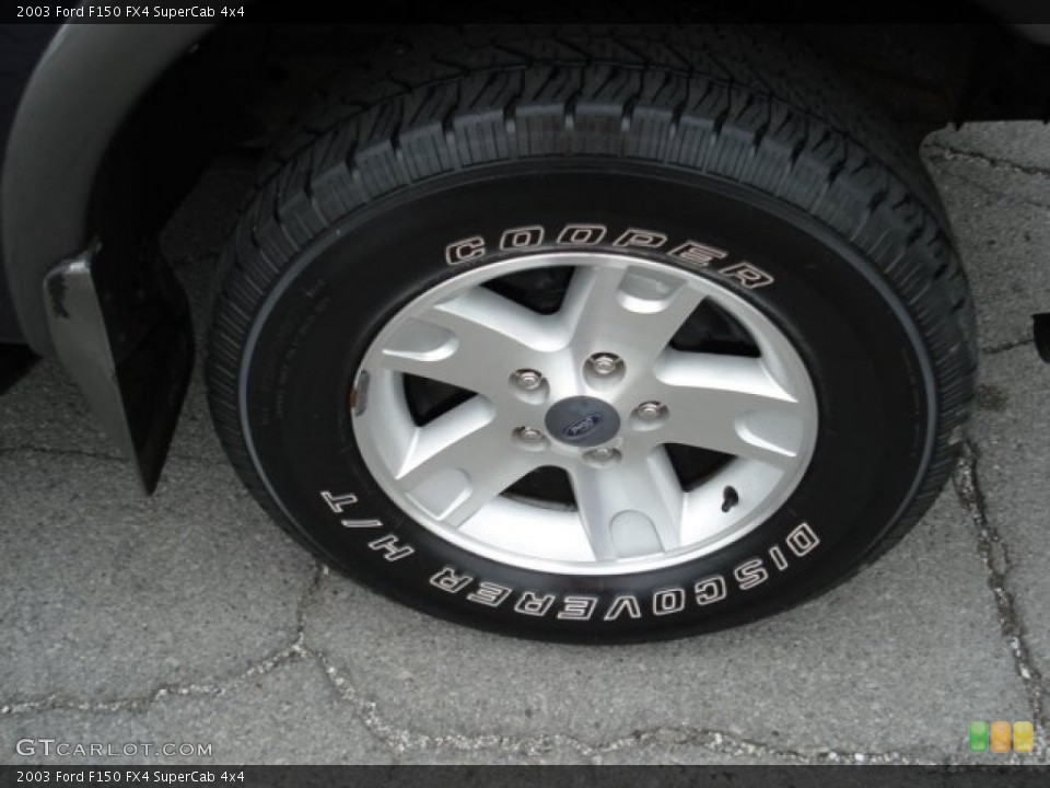 2003 Ford F150 FX4 SuperCab 4x4 Wheel and Tire Photo #54247959