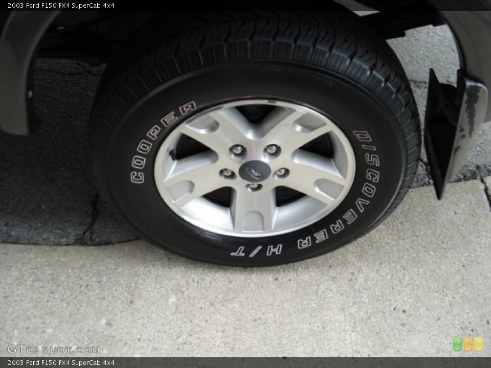 2003 Ford F150 FX4 SuperCab 4x4 Wheel and Tire Photo #54247973