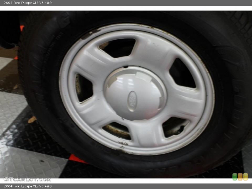 2004 Ford Escape XLS V6 4WD Wheel and Tire Photo #54273352