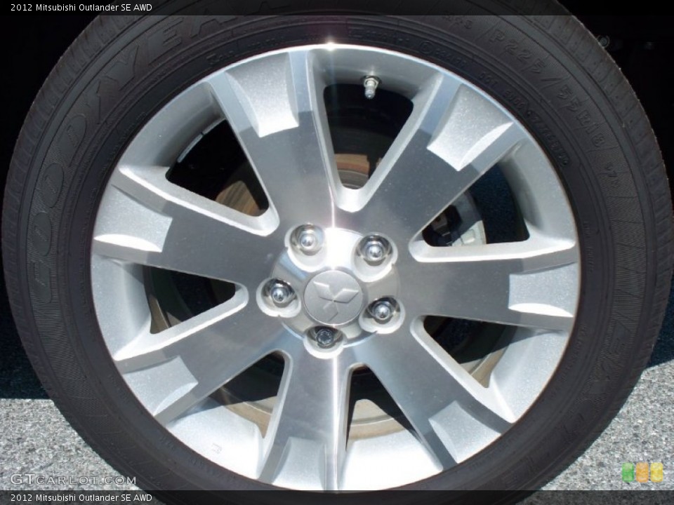 2012 Mitsubishi Outlander SE AWD Wheel and Tire Photo #54285740