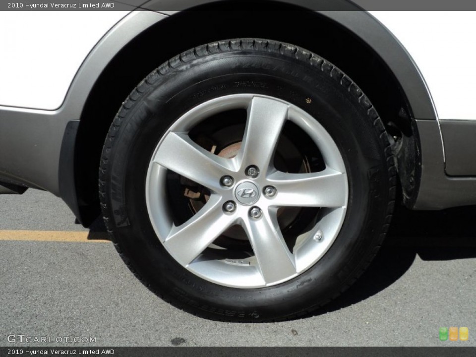 2010 Hyundai Veracruz Limited AWD Wheel and Tire Photo #54286802