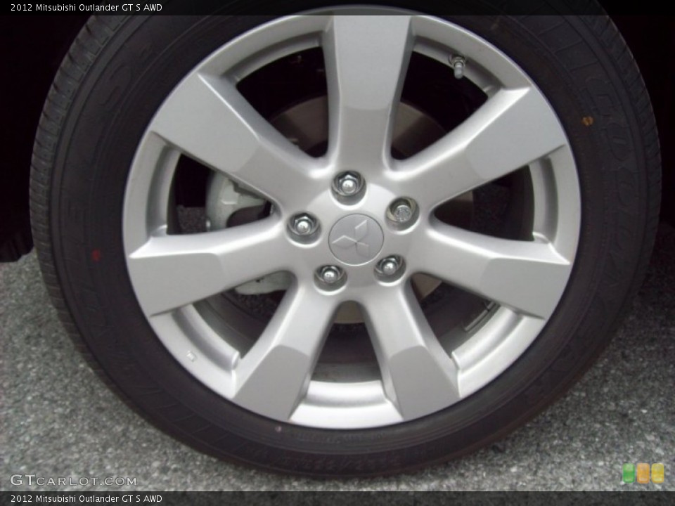 2012 Mitsubishi Outlander GT S AWD Wheel and Tire Photo #54287562