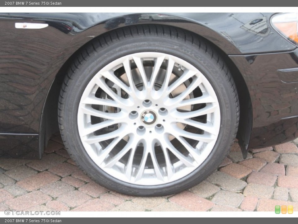 2007 BMW 7 Series 750i Sedan Wheel and Tire Photo #54292886