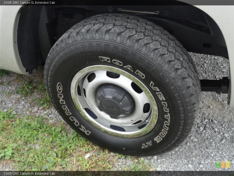 2008 GMC Canyon SL Extended Cab Wheel and Tire Photo #54297147