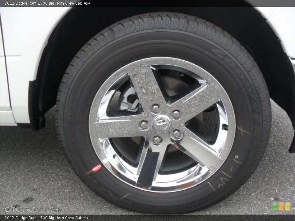 2012 Dodge Ram 1500 Big Horn Crew Cab 4x4 Wheel and Tire Photo #54297723