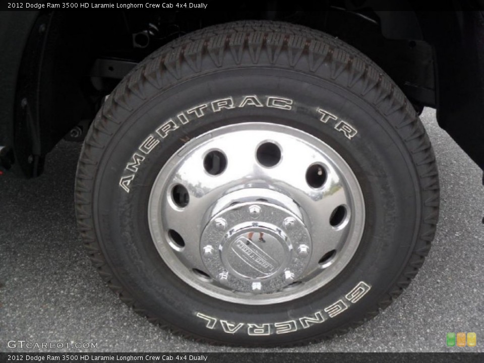 2012 Dodge Ram 3500 HD Laramie Longhorn Crew Cab 4x4 Dually Wheel and Tire Photo #54298867