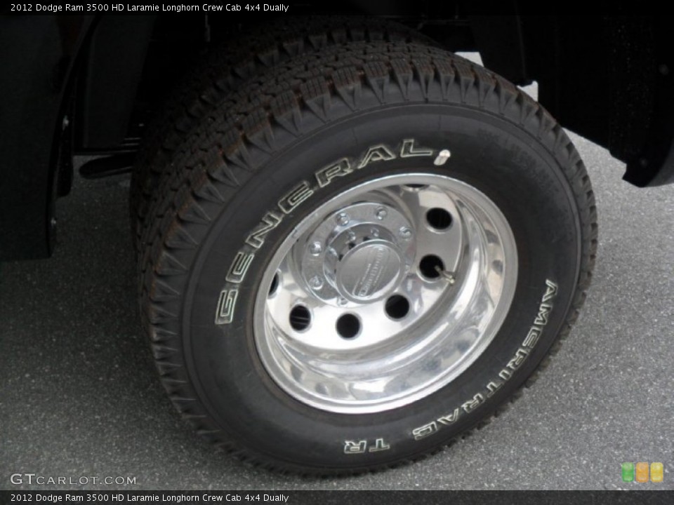 2012 Dodge Ram 3500 HD Laramie Longhorn Crew Cab 4x4 Dually Wheel and Tire Photo #54298887