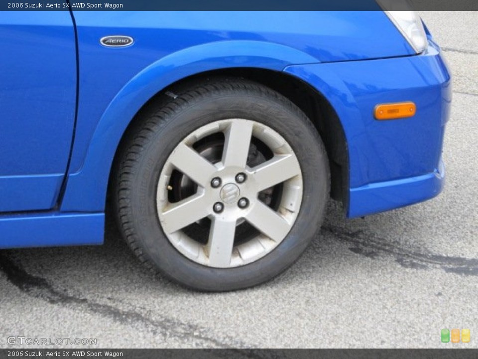 2006 Suzuki Aerio SX AWD Sport Wagon Wheel and Tire Photo #54300293