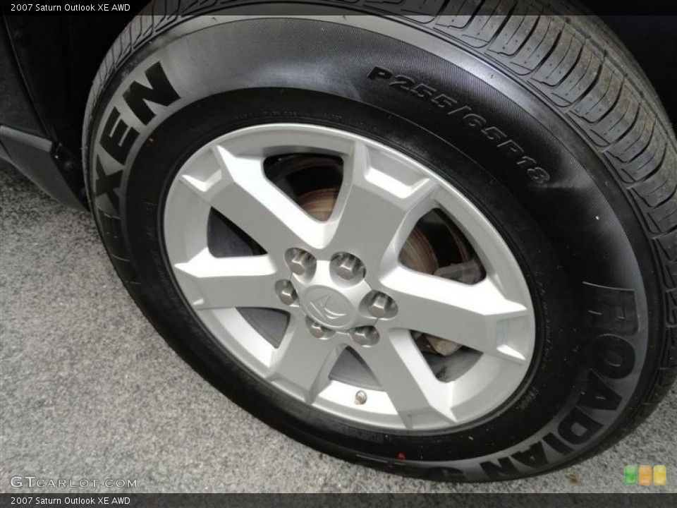 2007 Saturn Outlook XE AWD Wheel and Tire Photo #54300615