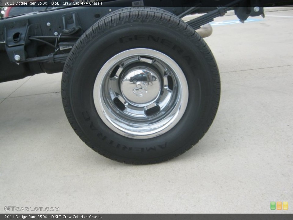 2011 Dodge Ram 3500 HD SLT Crew Cab 4x4 Chassis Wheel and Tire Photo #54310713