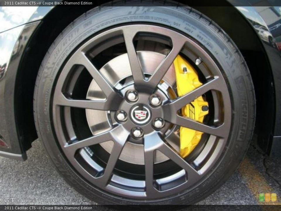 2011 Cadillac CTS -V Coupe Black Diamond Edition Wheel and Tire Photo #54310746