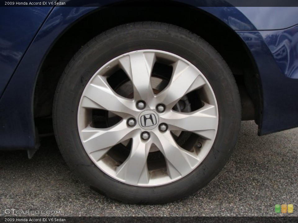 2009 Honda Accord EX V6 Sedan Wheel and Tire Photo #54312555