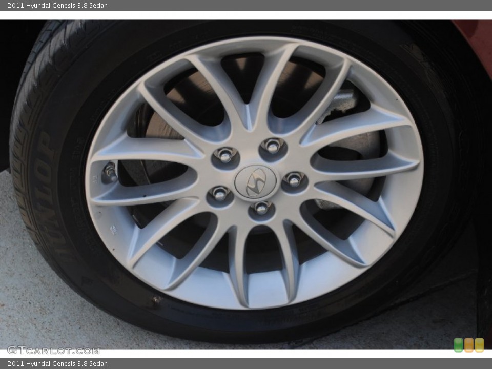 2011 Hyundai Genesis 3.8 Sedan Wheel and Tire Photo #54324471