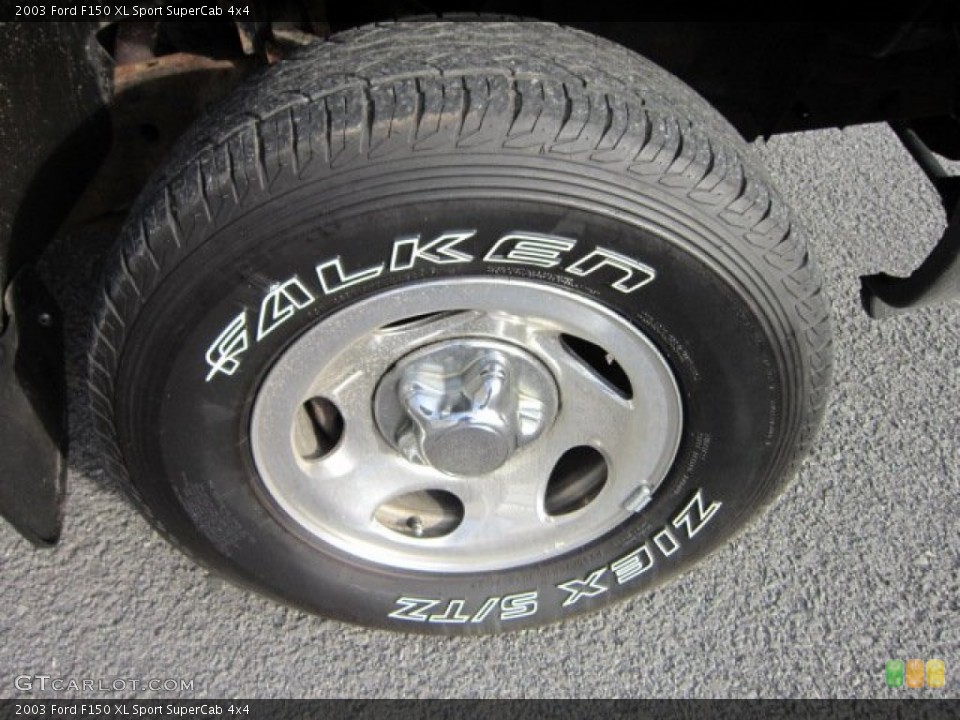 2003 Ford F150 XL Sport SuperCab 4x4 Wheel and Tire Photo #54340091