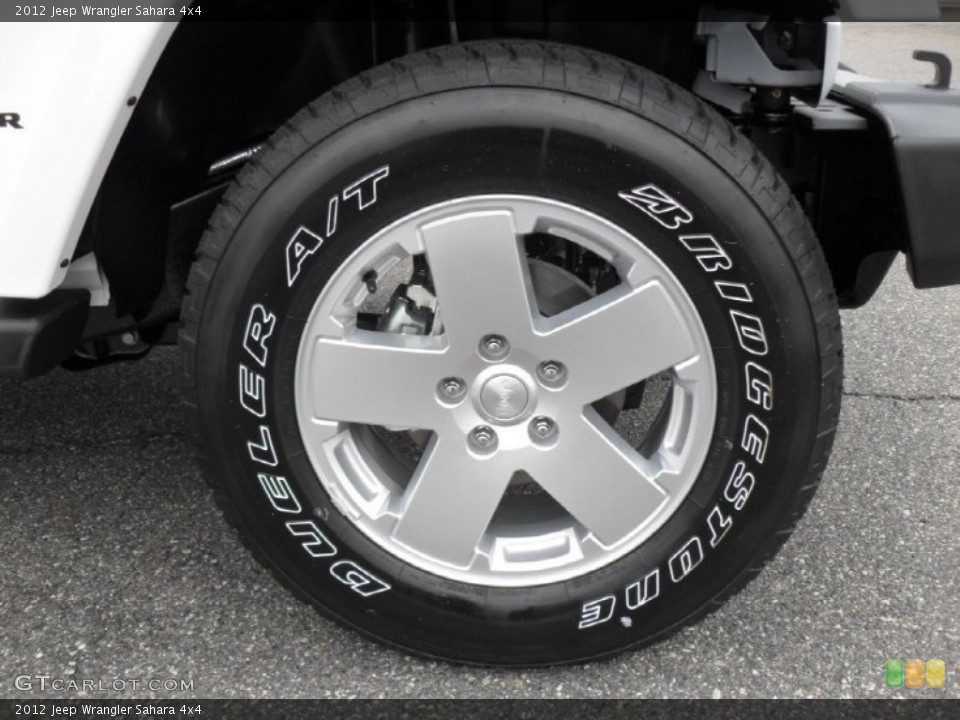 2012 Jeep Wrangler Sahara 4x4 Wheel and Tire Photo #54343285