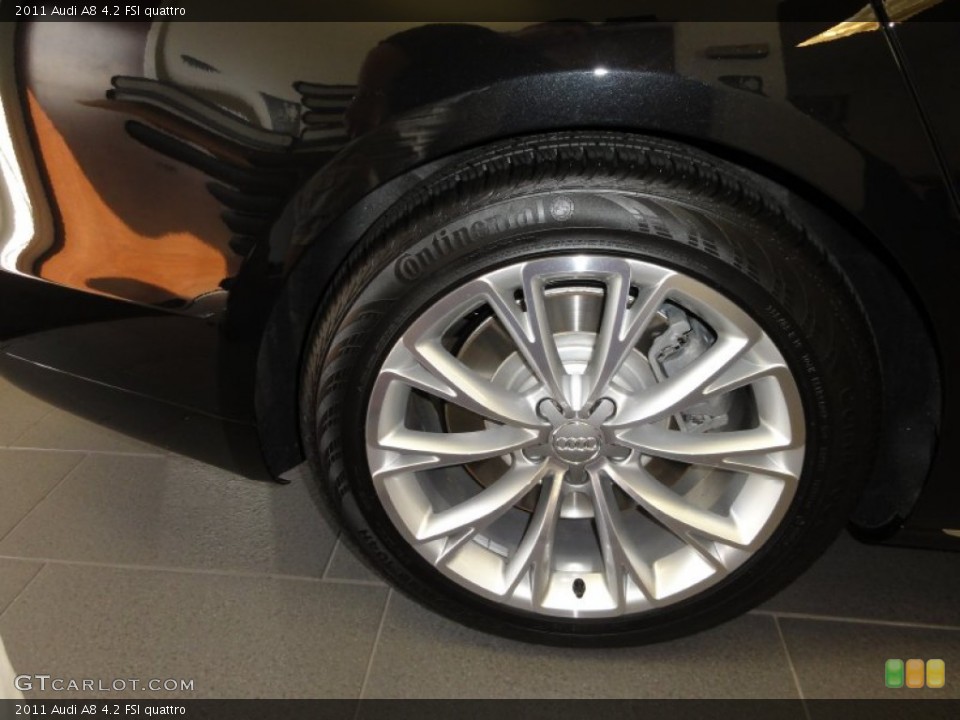 2011 Audi A8 4.2 FSI quattro Wheel and Tire Photo #54377362