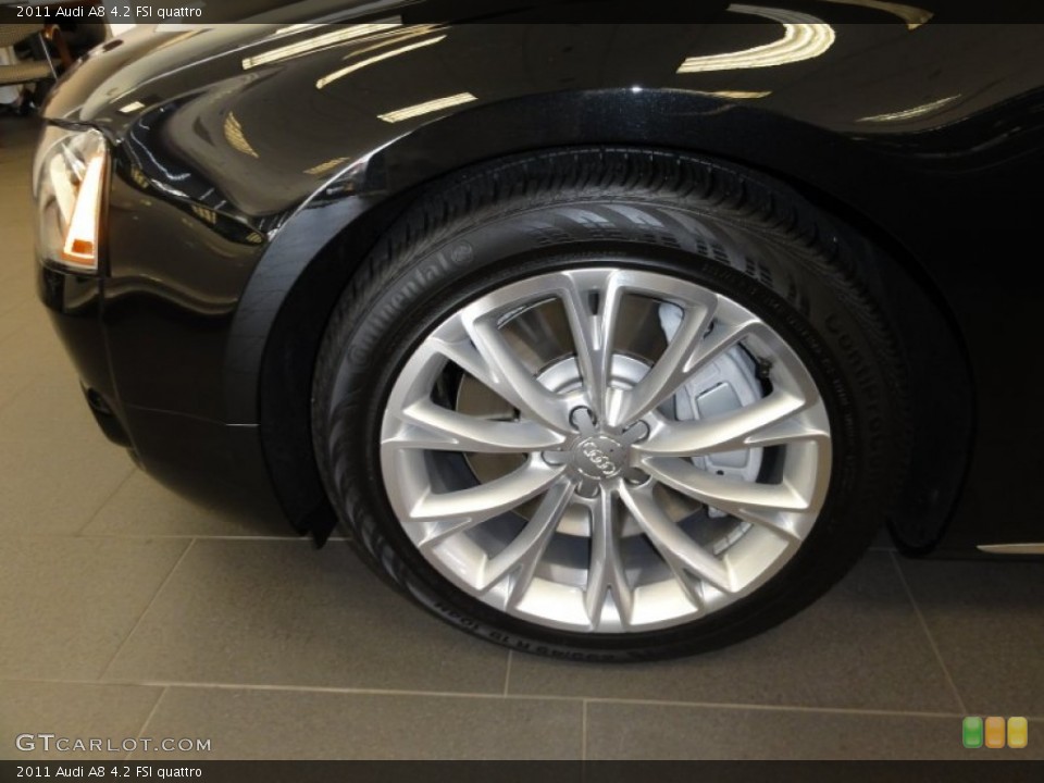 2011 Audi A8 4.2 FSI quattro Wheel and Tire Photo #54377374