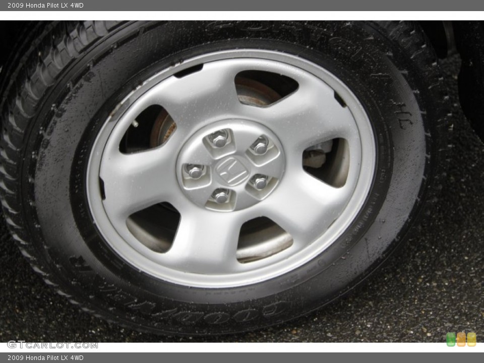 2009 Honda Pilot LX 4WD Wheel and Tire Photo #54385930