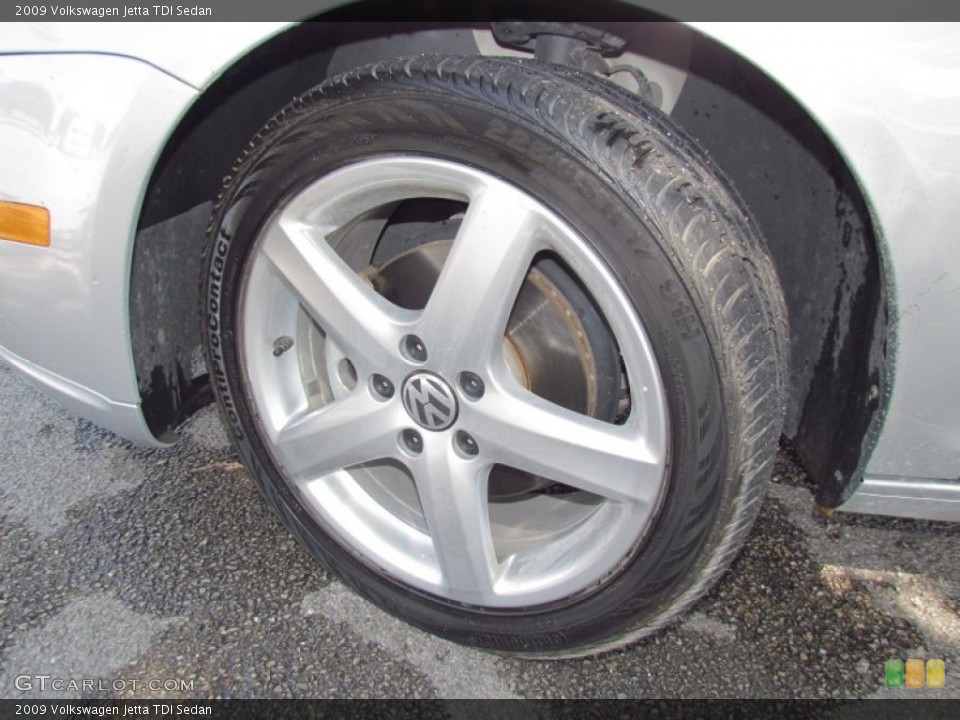 2009 Volkswagen Jetta TDI Sedan Wheel and Tire Photo #54412036