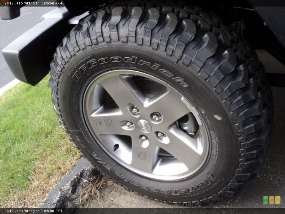 2012 Jeep Wrangler Rubicon 4X4 Wheel and Tire Photo #54435918