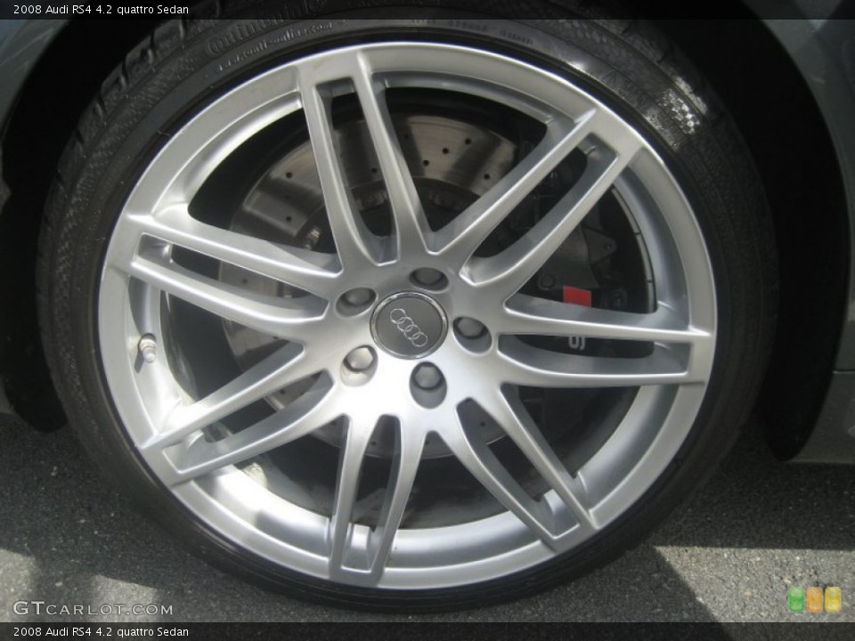 2008 Audi RS4 4.2 quattro Sedan Wheel and Tire Photo #54438981
