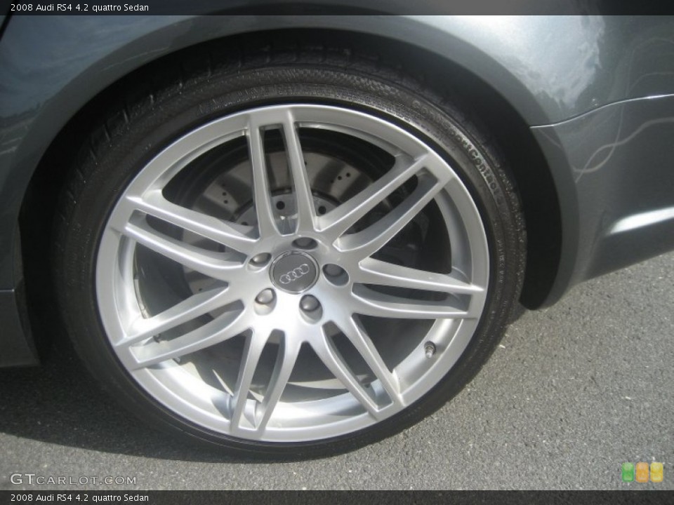 2008 Audi RS4 4.2 quattro Sedan Wheel and Tire Photo #54438990