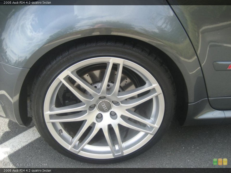 2008 Audi RS4 4.2 quattro Sedan Wheel and Tire Photo #54438999