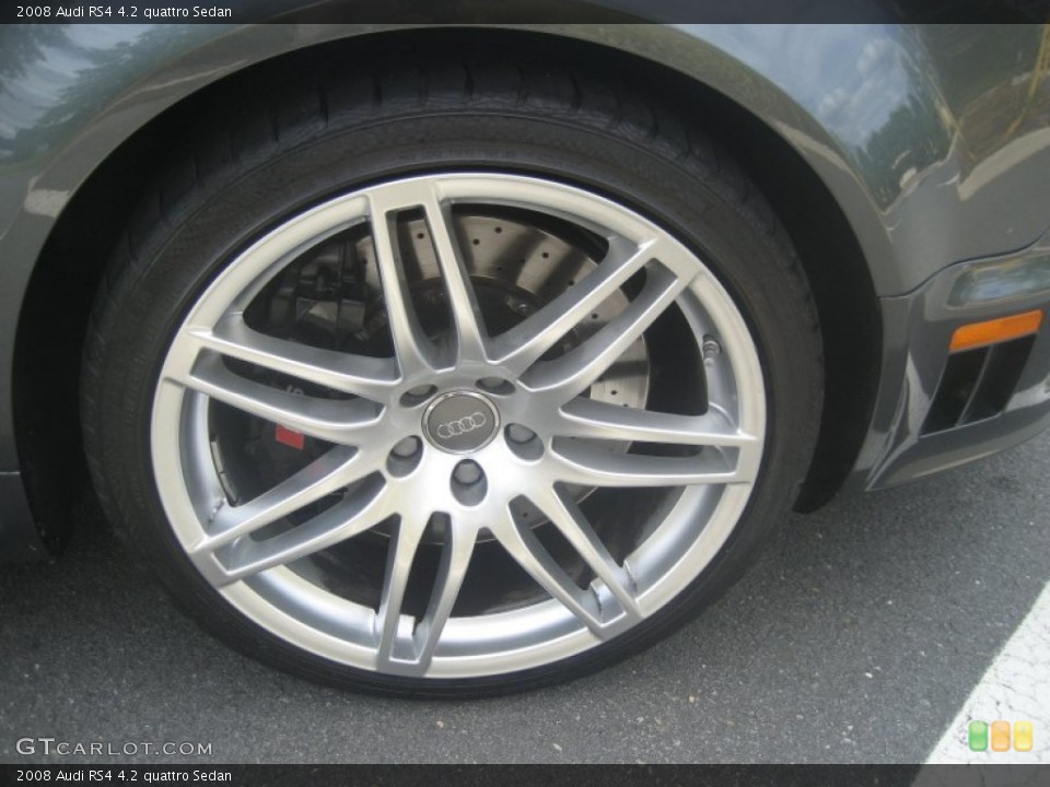 2008 Audi RS4 4.2 quattro Sedan Wheel and Tire Photo #54439008