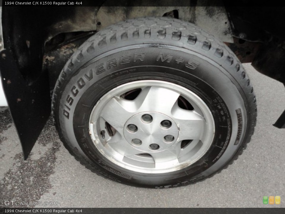 1994 Chevrolet C/K K1500 Regular Cab 4x4 Wheel and Tire Photo #54442470