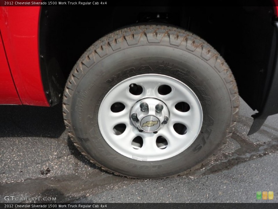 2012 Chevrolet Silverado 1500 Work Truck Regular Cab 4x4 Wheel and Tire Photo #54443823