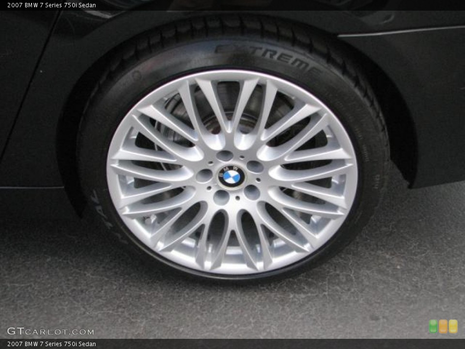 2007 BMW 7 Series 750i Sedan Wheel and Tire Photo #54448569
