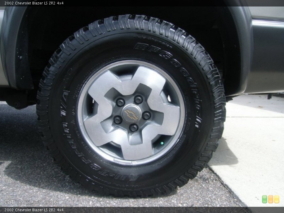 2002 Chevrolet Blazer LS ZR2 4x4 Wheel and Tire Photo #54458181