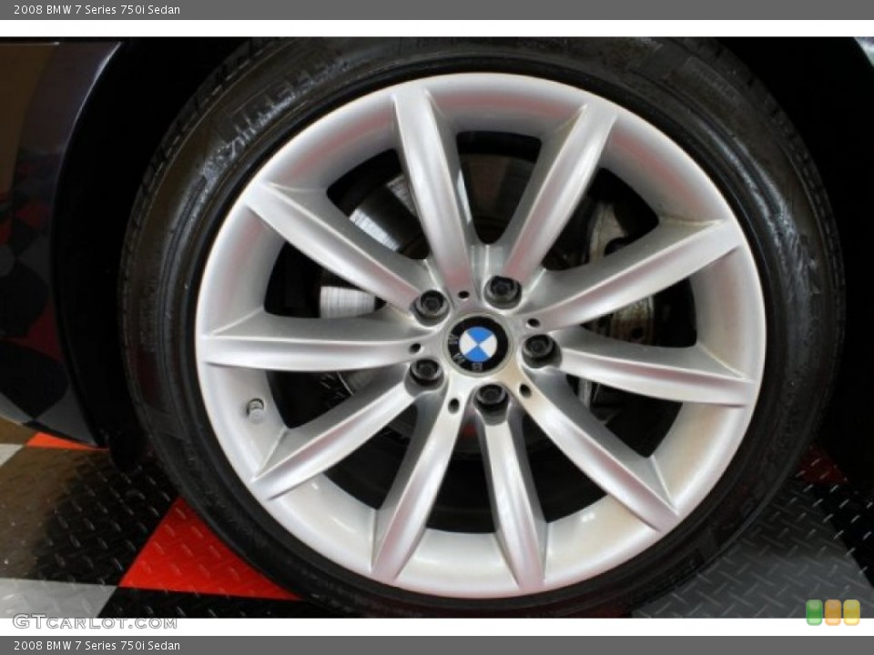 2008 BMW 7 Series 750i Sedan Wheel and Tire Photo #54463353