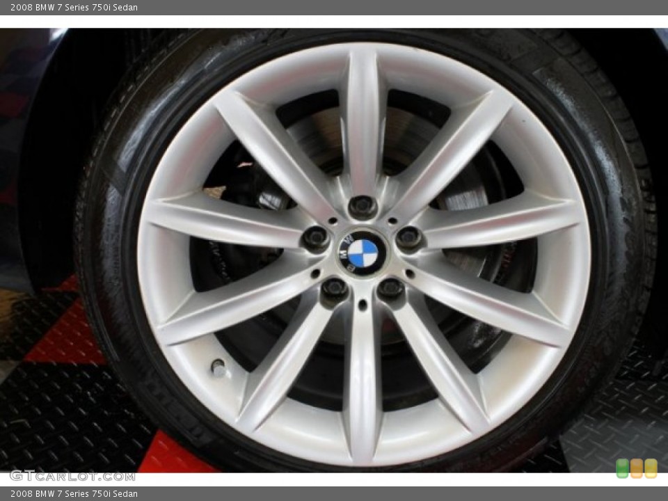 2008 BMW 7 Series 750i Sedan Wheel and Tire Photo #54463371
