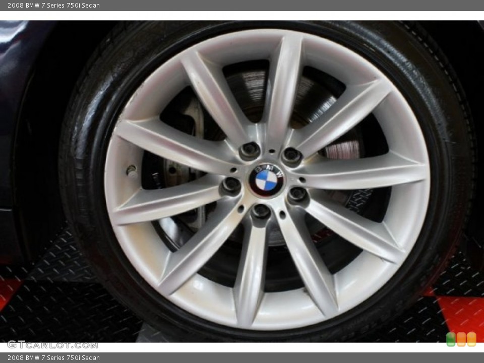 2008 BMW 7 Series 750i Sedan Wheel and Tire Photo #54463381