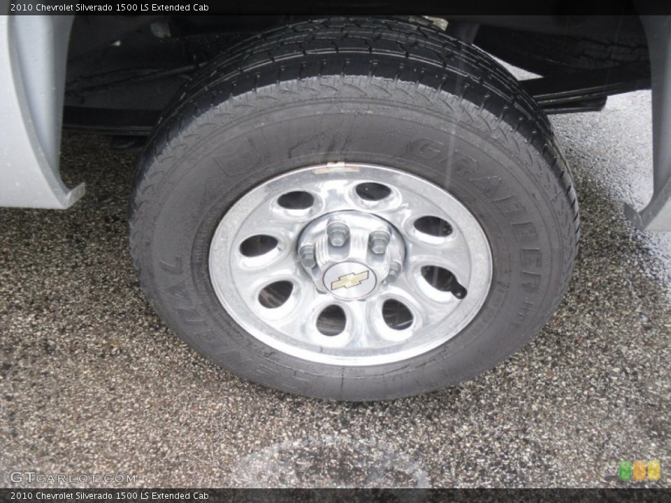 2010 Chevrolet Silverado 1500 LS Extended Cab Wheel and Tire Photo #54479135