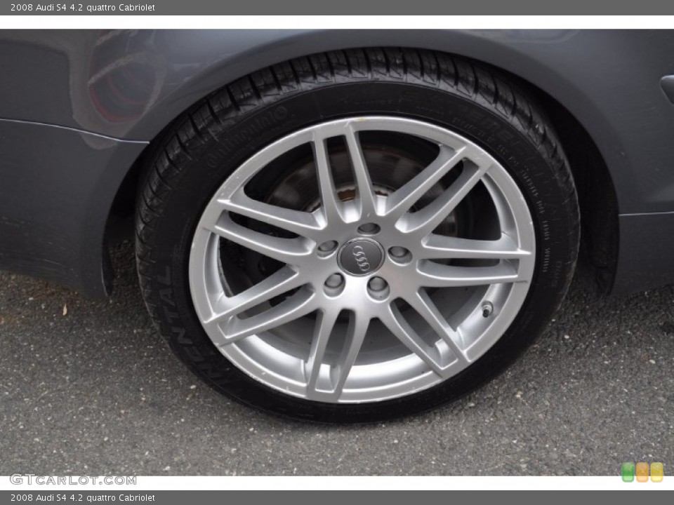 2008 Audi S4 4.2 quattro Cabriolet Wheel and Tire Photo #54482991