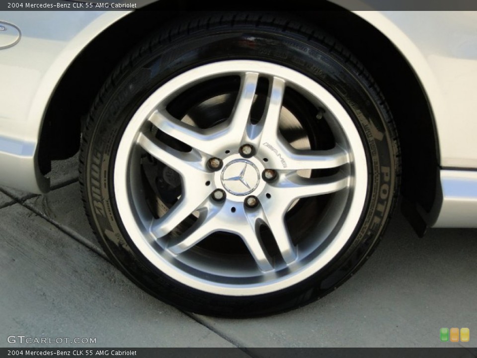 2004 Mercedes-Benz CLK 55 AMG Cabriolet Wheel and Tire Photo #54487010