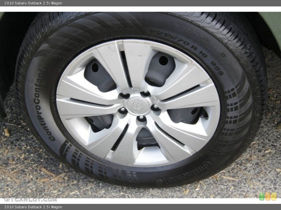 2010 Subaru Outback 2.5i Wagon Wheel and Tire Photo #54497135