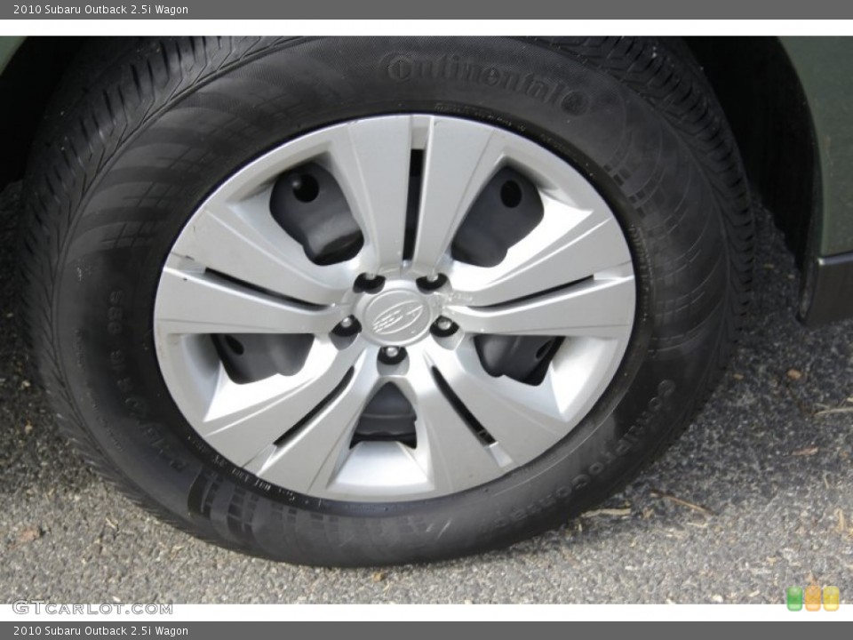 2010 Subaru Outback 2.5i Wagon Wheel and Tire Photo #54497144