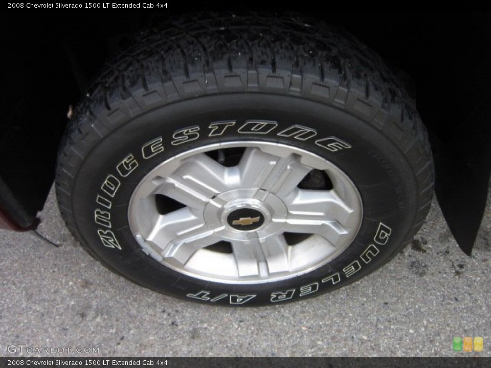 2008 Chevrolet Silverado 1500 LT Extended Cab 4x4 Wheel and Tire Photo #54498401