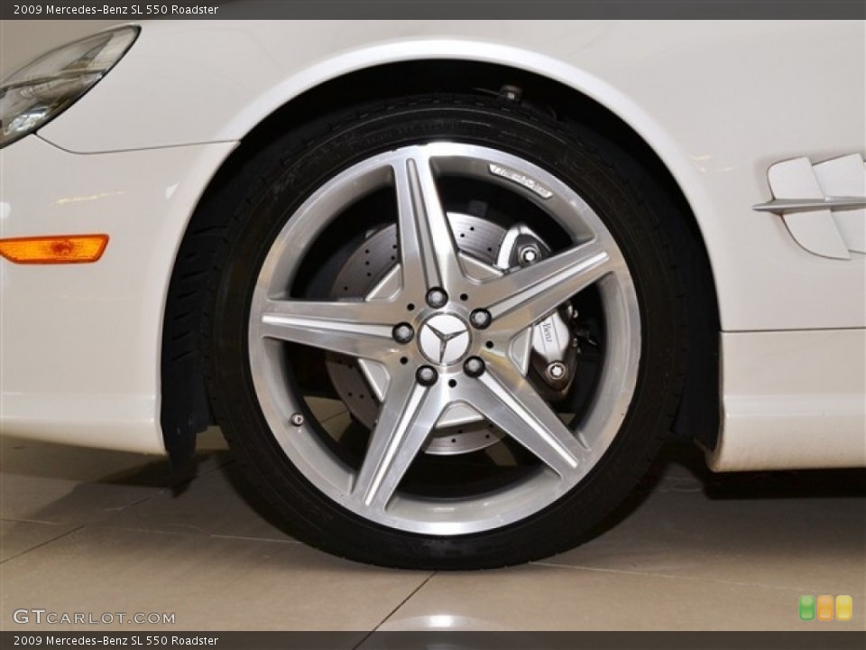 2009 Mercedes-Benz SL 550 Roadster Wheel and Tire Photo #54501536