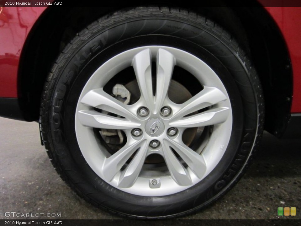 2010 Hyundai Tucson GLS AWD Wheel and Tire Photo #54502169