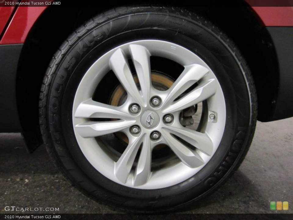 2010 Hyundai Tucson GLS AWD Wheel and Tire Photo #54502175